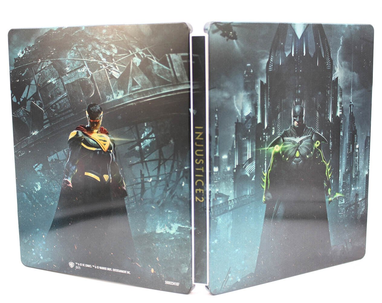 New Rare Official Limited Edition PS4 INJUSTICE2 G2 Steelbook Case No Game