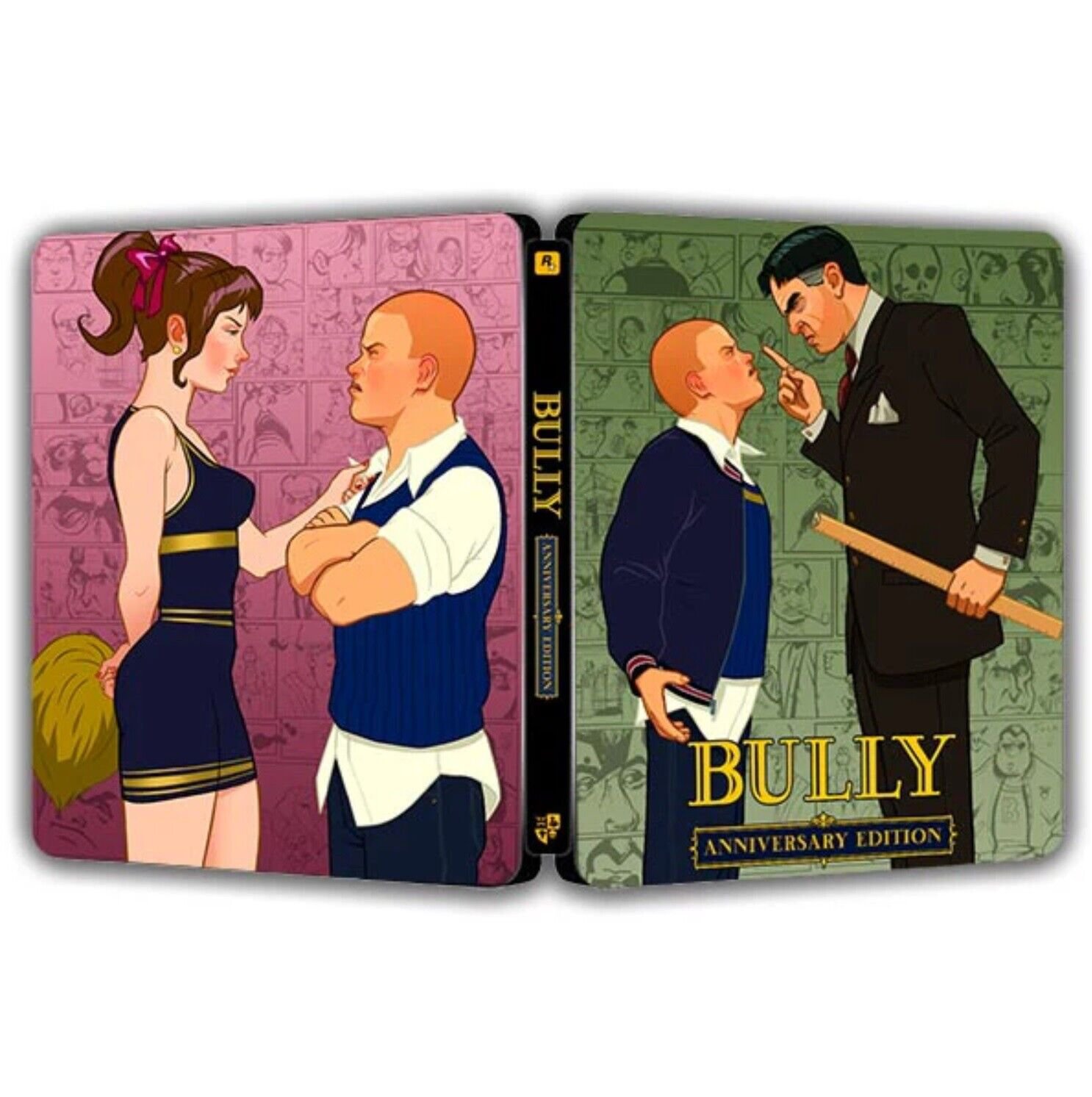 New Limited Bully Anniversary Edition RockStar G2 Steelbook Case Custom Made