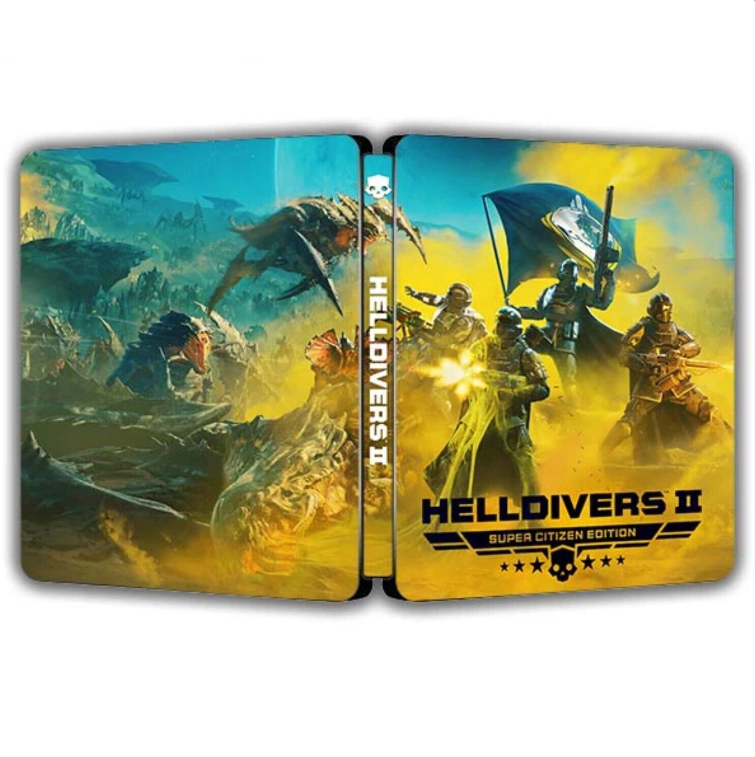 New Rare Limited Edition Helldivers 2 G2 Steelbook Case Custom Made No Game