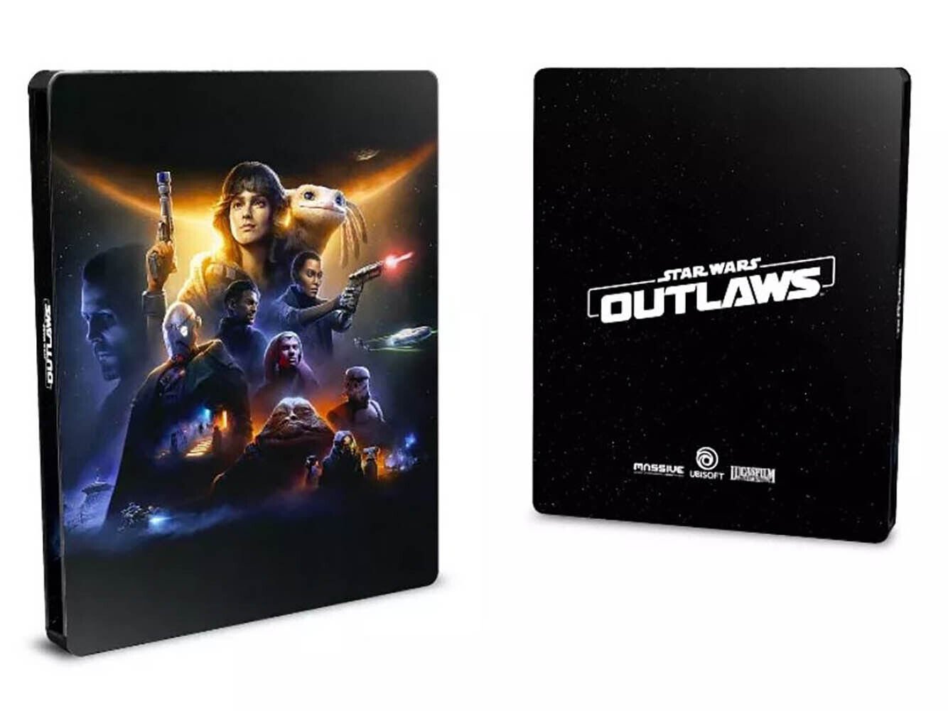 New Rare Official Limited Edition Star Wars: Outlaws Steelbook Case No Game