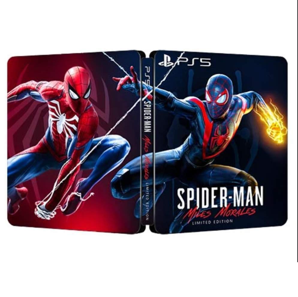 New Limited Edition Spider-Man Miles Morales PS5 G2 Steelbook Case Custom Made