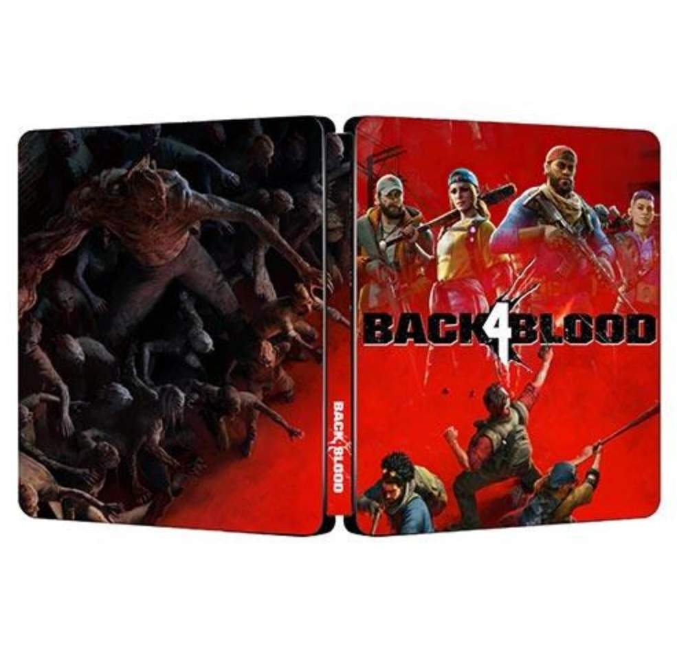 New Rare Limited Edition Back 4 Blood RED Fantasy G2 Steelbook Case Custom Made