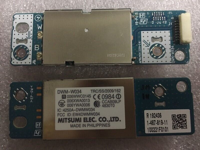 ORIGINAL Sony Smart Google TV WiFi Module Card DWM-W034 KDL-40NX803 1-487-819-11