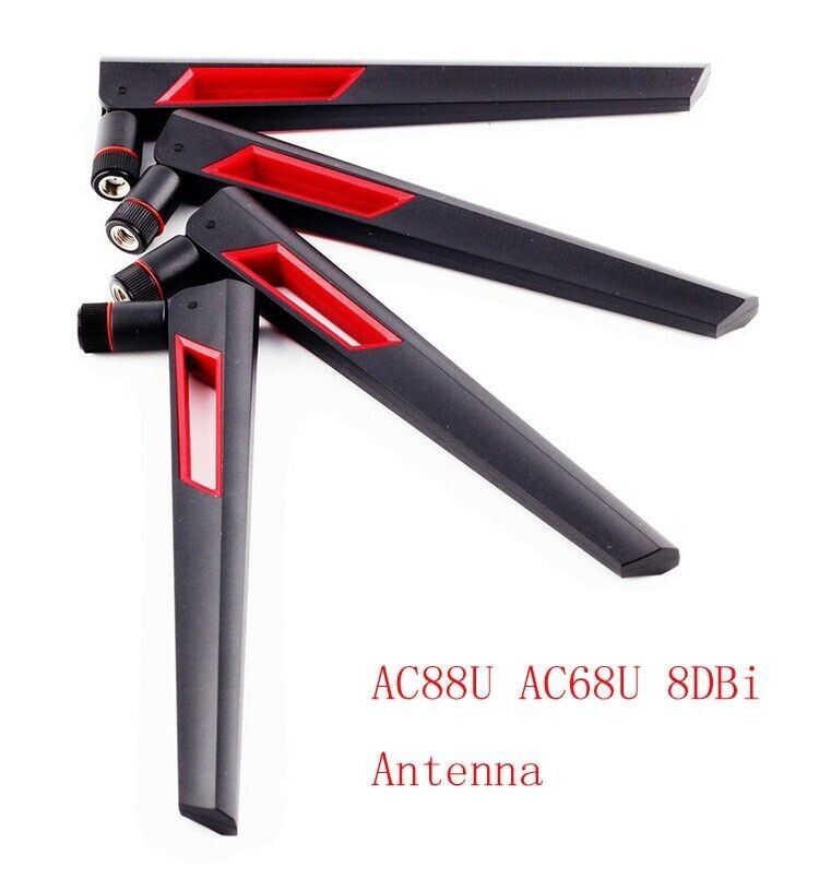 4X Original 8DBi Router Antenna Aerials Boost for RT-AC68U EX6200 AC15 RT-AC88U