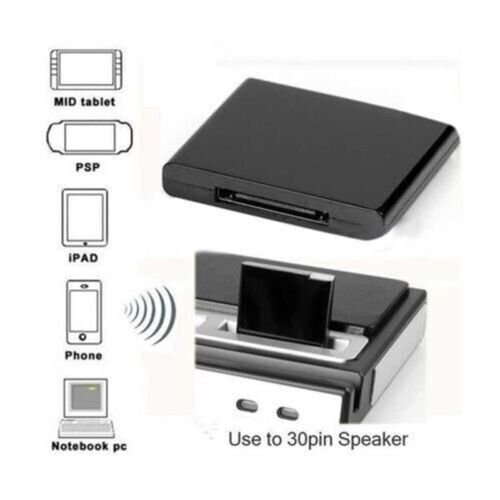 Bluetooth Music Audio Receiver Adapter For Sounddock 30-Pin Apple Iphone IPOD Do
