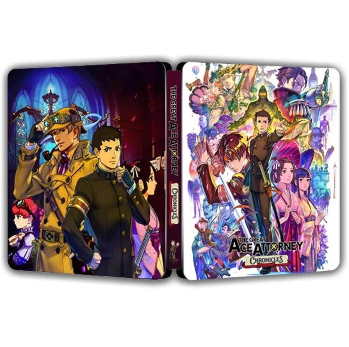 Limited Edition The Great Ace Attorney Chronicles Steelbook Case Custom Made
