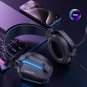 3.5mm Wired Gaming Headset RGB Light w/Suspension Headband Stereo Bass Surround