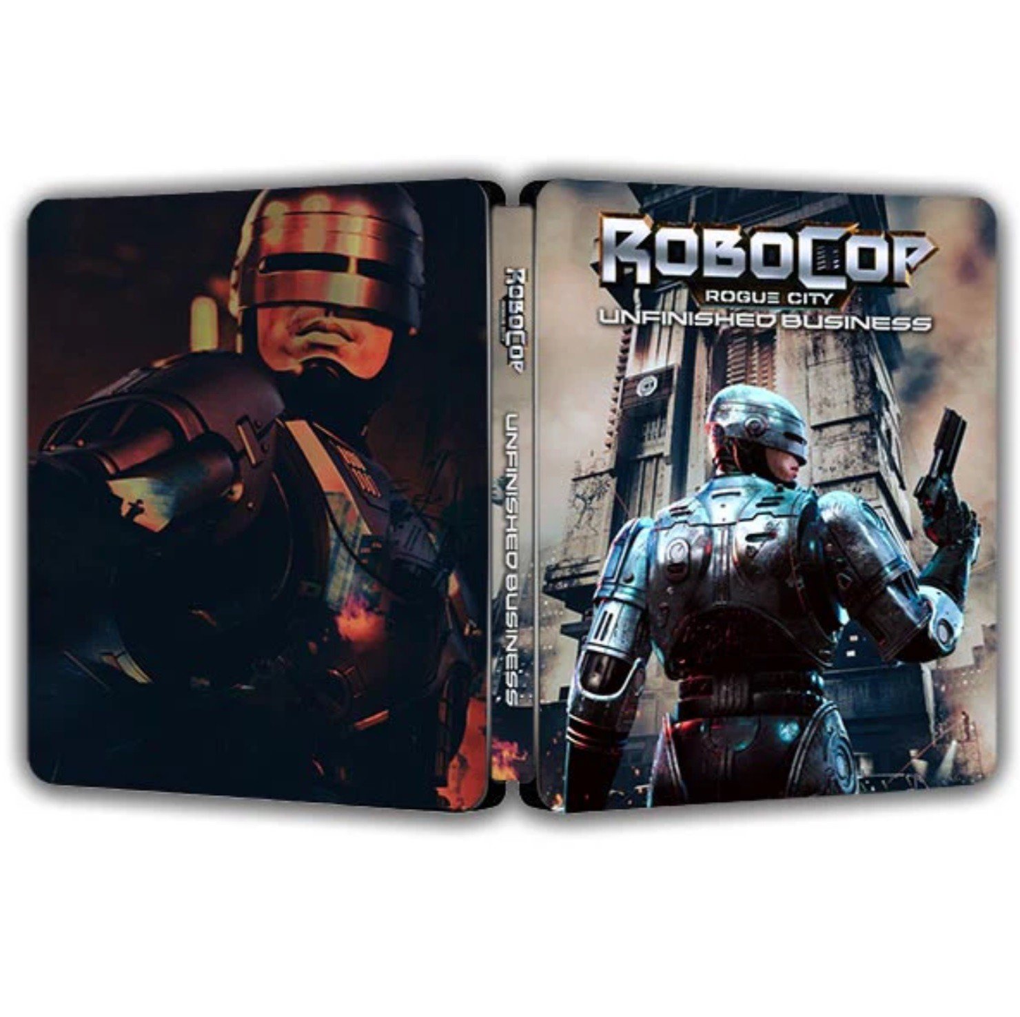 Custom Made Limited Robocop Rogue City Unfinished Business Steelbook Case New
