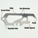 New Steel EDC Gaer Multi Tool Bottle Opener Outdoor Camping Pocket Gear GJK037Z