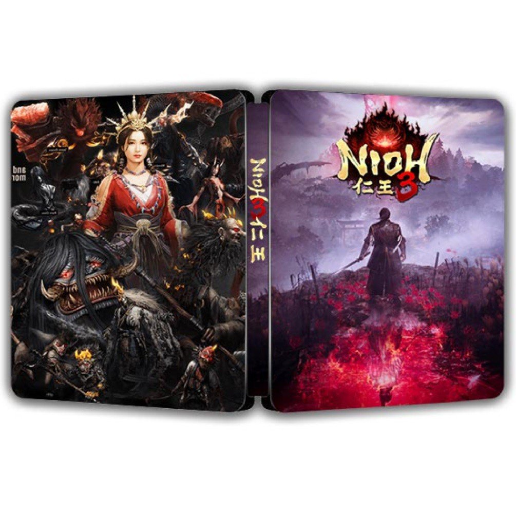 Custom Made Limited Edition Nioh 3 Dark Samurai Steelbook Case New