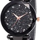 Starry Sky Quartz Watch Analog Brac elet Magnetic Strap Ladies Bling Watch