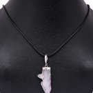 Feelone Qurtz Silver Protection Crystals and Stones Silver Chain Necklace Gifts for Women & Men