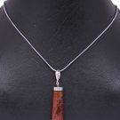 Grossularite Garnet Hexagonal Pointed Quartz Natural Healing Crystal Pendant Necklace for Unisex