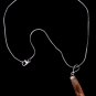 Grossularite Garnet Hexagonal Pointed Quartz Natural Healing Crystal Pendant Necklace for Unisex