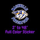 Nashville Predators Full Color Vinyl Decal | Hydroflask decal | Cornhole decal 7