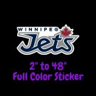 Winnipeg Jets Full Color Vinyl Decal | Hydroflask decal | Cornhole decal 2
