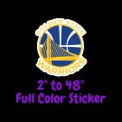 Golden State Warriors Full Color Vinyl Decal | Hydroflask decal Cornhole decal 3