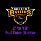 Boston Bruins Full Color Vinyl Decal | Hydroflask decal | Cornhole decal 1