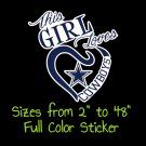 Dallas Cowboys Full Color Vinyl Decal | Hydroflask decal | Cornhole decal 10