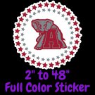 Alabama Crimsontide Full Color Vinyl Decal | Hydroflask decal  Cornhole decal 20