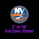 New York Islanders Full Color Vinyl Decal | Hydroflask decal | Cornhole decal 3