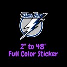 Tampa Bay Lightning Full Color Vinyl Decal | Hydroflask decal | Cornhole decal 6