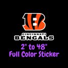 Cincinnati Bengals Full Color Vinyl Decal | Hydroflask decal | Cornhole decal 5