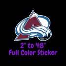 Colorado Avalanche Full Color Vinyl Decal | Hydroflask decal | Cornhole decal 5