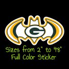 Green Bay Packers Full Color Vinyl Decal | Hydroflask decal | Cornhole decal 7