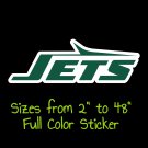 New York Jets Full Color Vinyl Decal | Hydroflask decal | Cornhole decal 4