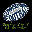 Dallas Cowboys Full Color Vinyl Decal | Hydroflask decal | Cornhole decal 5