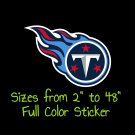 Tennessee Titans Full Color Vinyl Decal | Hydroflask decal | Cornhole decal 1