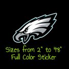 Philadelphia Eagles Full Color Vinyl Decal | Hydroflask decal | Cornhole decal 5