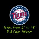 Minnesota Twins Full Color Vinyl Decal | Hydroflask decal | Cornhole decal 5
