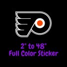 Philadelphia Flyers Full Color Vinyl Decal | Hydroflask decal | Cornhole decal 1