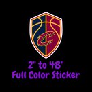 Cleveland Cavaliers Full Color Vinyl Decal | Hydroflask decal | Cornhole decal 3
