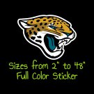 Jacksonville Jaguars Full Color Vinyl Decal | Hydroflask decal Cornhole decal 3