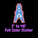 Tennessee Titans Full Color Vinyl Decal | Hydroflask decal | Cornhole decal 2
