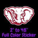 Alabama Crimsontide Full Color Vinyl Decal | Hydroflask decal | Cornhole decal 5