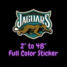 Jacksonville Jaguars Full Color Vinyl Decal | Hydroflask decal Cornhole decal 4