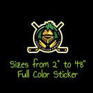 Vegas Golden Knights Full Color Vinyl Decal | Hydroflask decal Cornhole decal 1