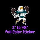 Philadelphia Eagles Full Color Vinyl Decal | Hydroflask decal | Cornhole decal 4