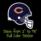 Chicago Bears Full Color Vinyl Decal | Hydroflask decal | Cornhole decal 5