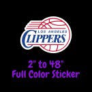 Los Angeles Clippers Full Color Vinyl Decal | Hydroflask decal Cornhole decal 3