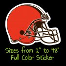 Cleveland Browns Full Color Vinyl Decal | Hydroflask decal | Cornhole decal 5