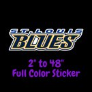 St. Louis Blues Full Color Vinyl Decal | Hydroflask decal | Cornhole decal 2