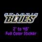 St. Louis Blues Full Color Vinyl Decal | Hydroflask decal | Cornhole decal 2