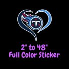 Tennessee Titans Full Color Vinyl Decal | Hydroflask decal | Cornhole decal 3