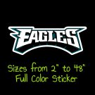 Philadelphia Eagles Full Color Vinyl Decal | Hydroflask decal | Cornhole decal 2