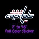Washington Capitals Full Color Vinyl Decal | Hydroflask decal | Cornhole decal 5